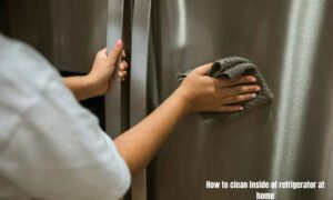 How to clean inside of refrigerator at home